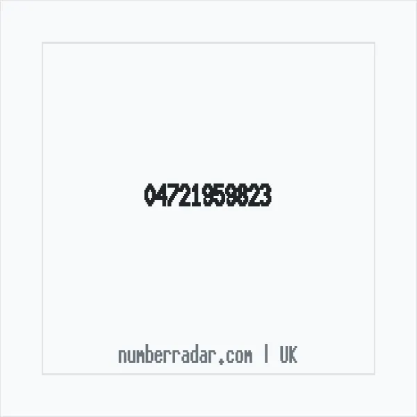 Reverse number check for +44 (4721) 959-823 — who called me?