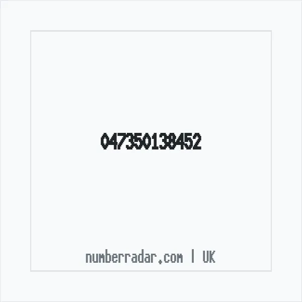 Reverse number check for +44 (4735) 013-845 — who called me?