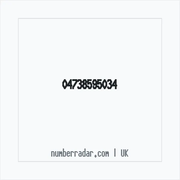 Reverse number check for +44 (4738) 595-034 — who called me?