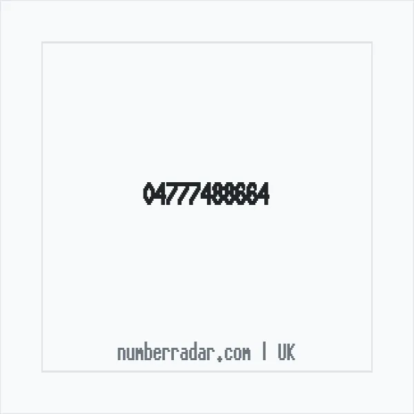 Reverse number check for +44 (4777) 488-664 — who called me?