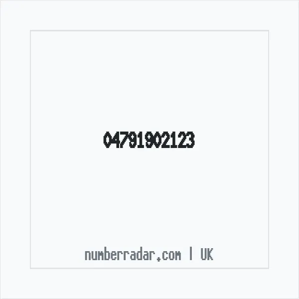Reverse number check for +44 (4791) 902-123 — who called me?