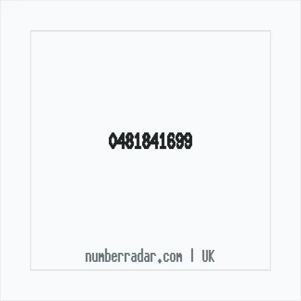 Reverse number check for +44 481841699 — who called me?