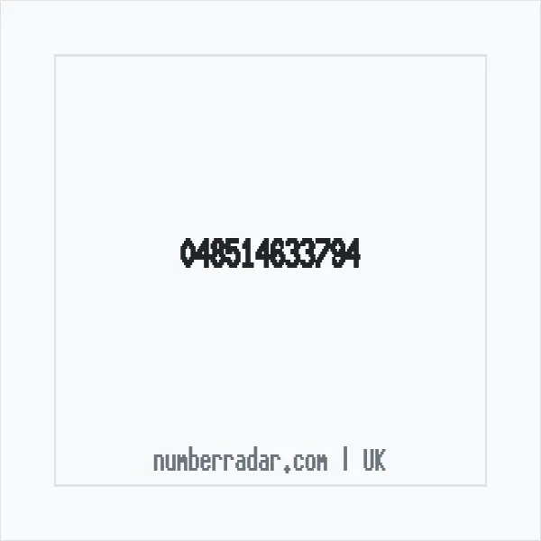 Reverse number check for +44 (4851) 463-379 — who called me?