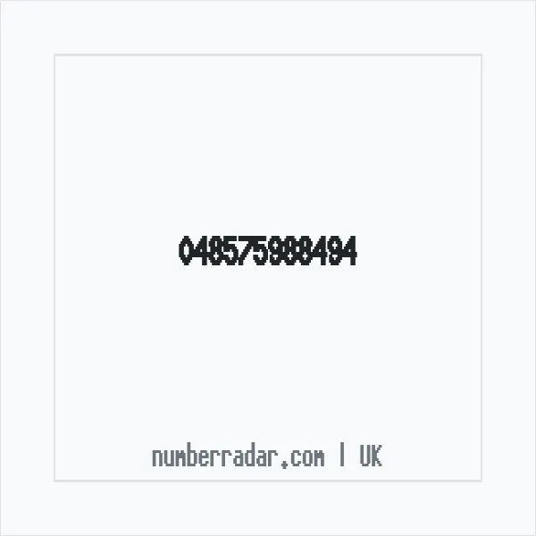 Reverse number check for +44 (4857) 598-849 — who called me?