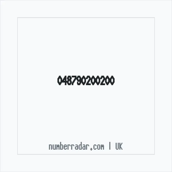 Reverse number check for +44 (4879) 020-020 — who called me?