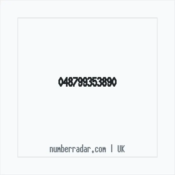 Reverse number check for +44 (4879) 935-389 — who called me?