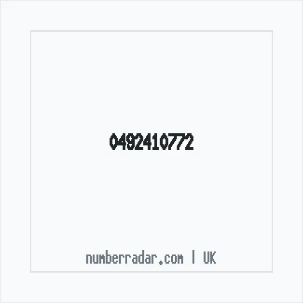 Reverse number check for +44 492410772 — who called me?