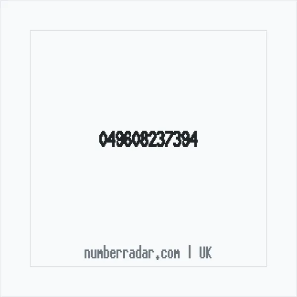 Reverse number check for +44 (4960) 823-739 — who called me?