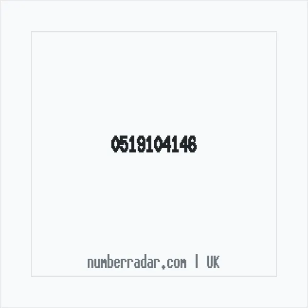 Reverse number check for +44 519104146 — who called me?