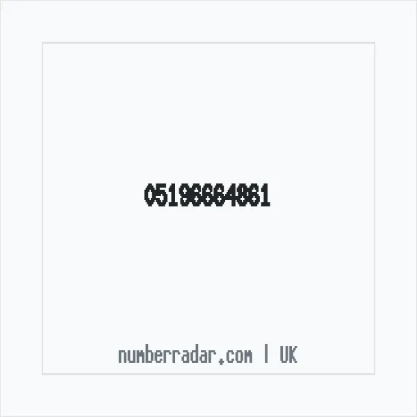 Reverse number check for +44 (5196) 664-861 — who called me?