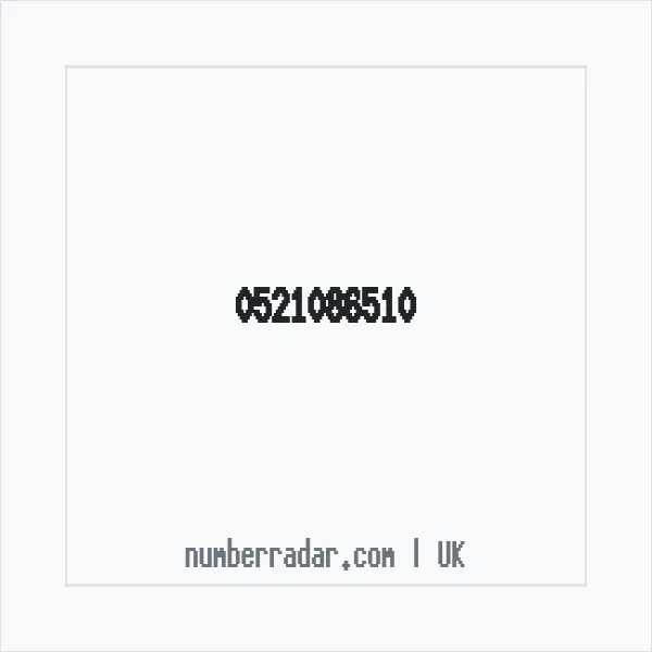 Reverse number check for +44 521086510 — who called me?