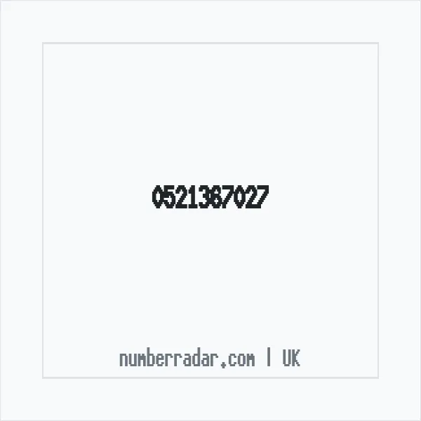 Reverse number check for +44 521367027 — who called me?