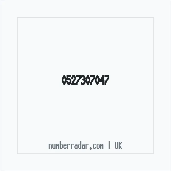 Reverse number check for +44 527307047 — who called me?