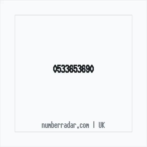 Reverse number check for +44 533653690 — who called me?