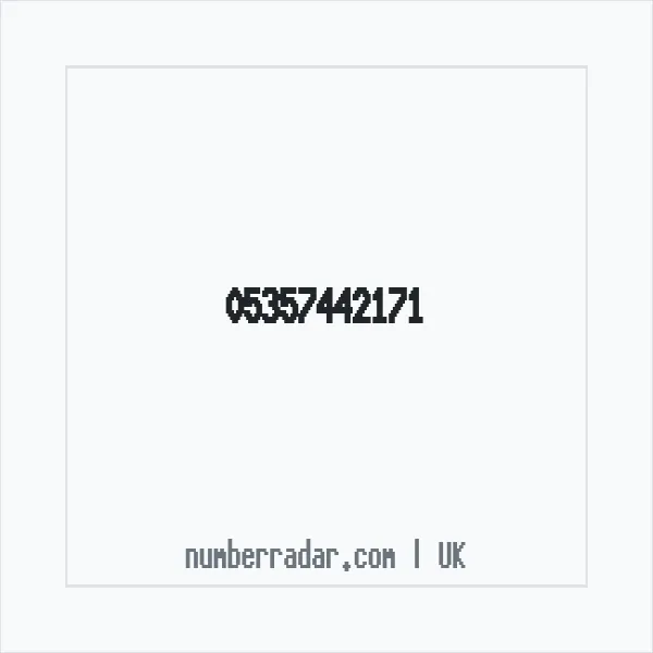Reverse number check for +44 (5357) 442-171 — who called me?