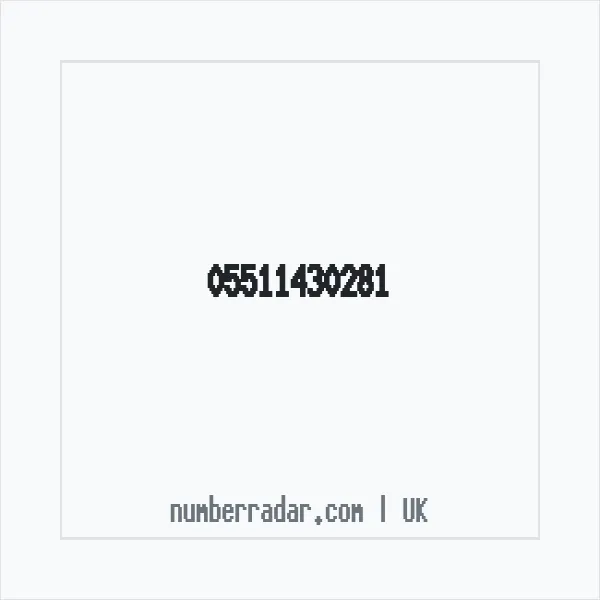Reverse number check for +44 (5511) 430-281 — who called me?