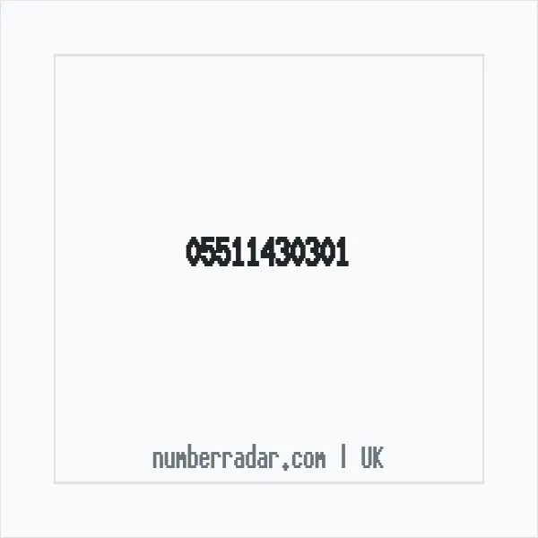 Reverse number check for +44 (5511) 430-301 — who called me?