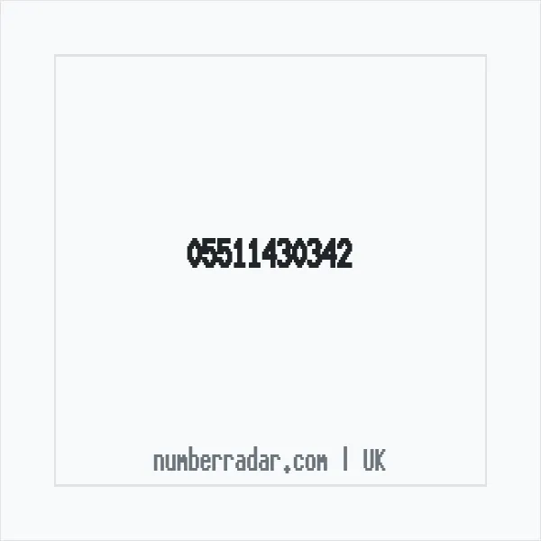 Reverse number check for +44 (5511) 430-342 — who called me?