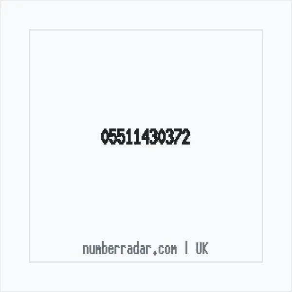 Reverse number check for +44 (5511) 430-372 — who called me?