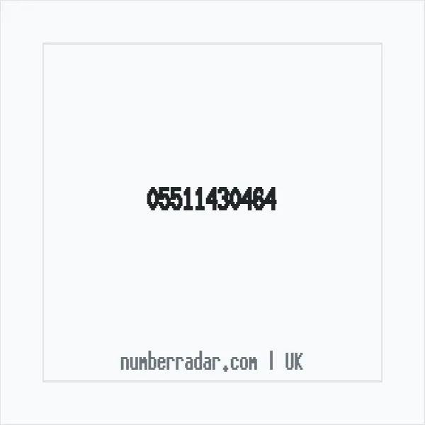 Reverse number check for +44 (5511) 430-464 — who called me?