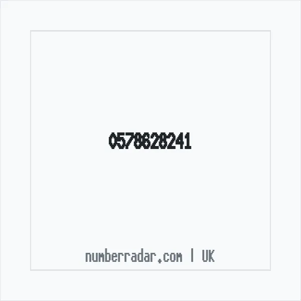 Reverse number check for +44 578628241 — who called me?