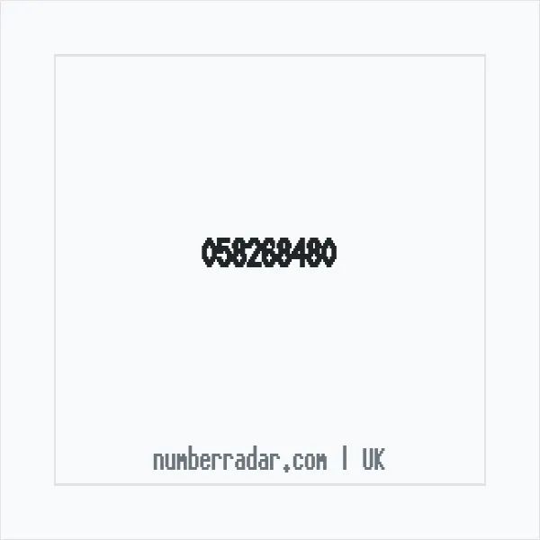 Reverse number check for +44 58268480 — who called me?