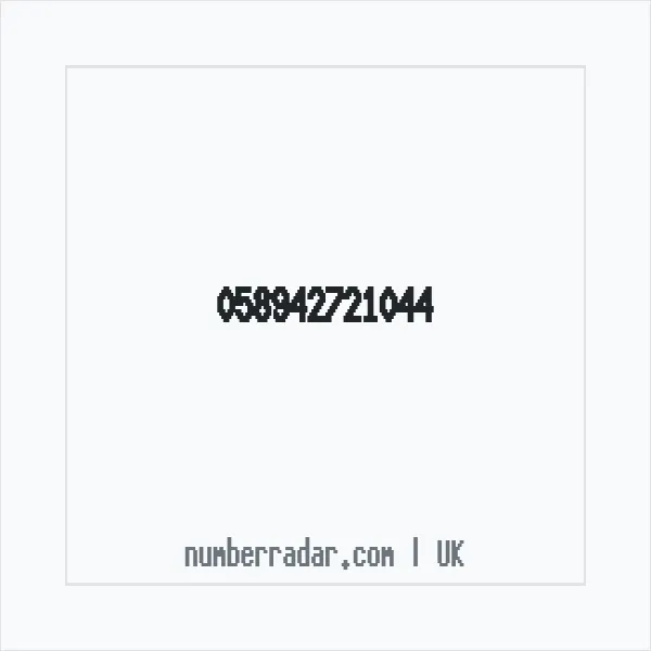 Reverse number check for +44 (5894) 272-104 — who called me?