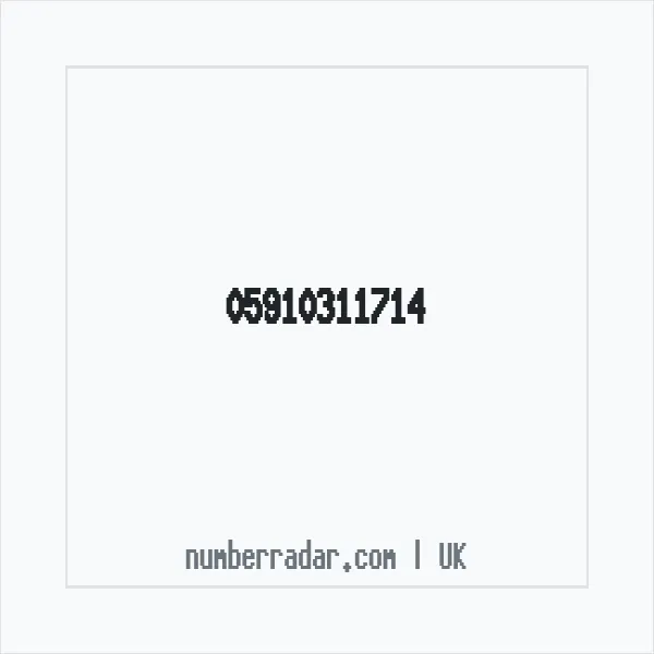 Reverse number check for +44 (5910) 311-714 — who called me?