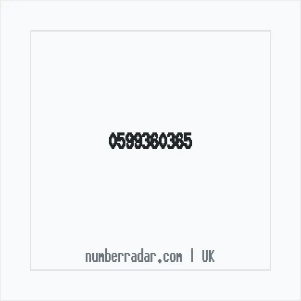 Reverse number check for +44 599360365 — who called me?