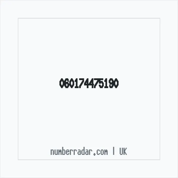 Reverse number check for +44 (6017) 447-519 — who called me?