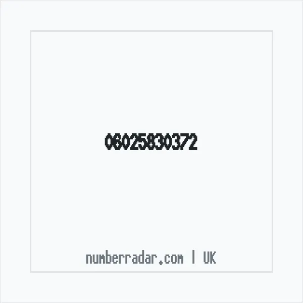 Reverse number check for +44 (6025) 830-372 — who called me?