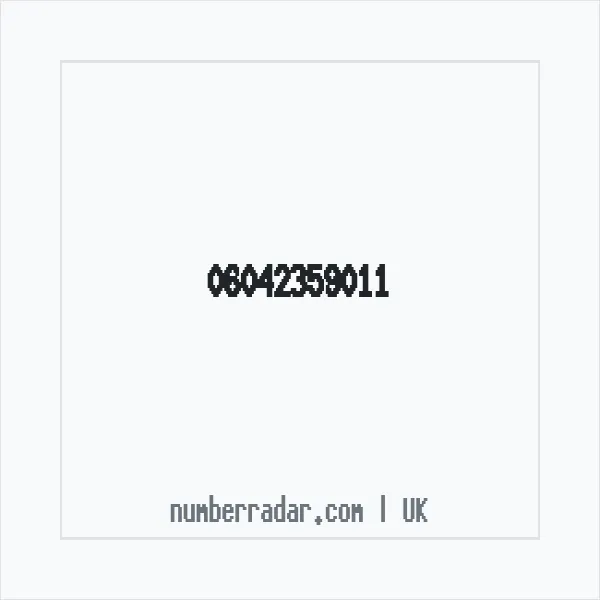 Reverse number check for +44 (6042) 359-011 — who called me?