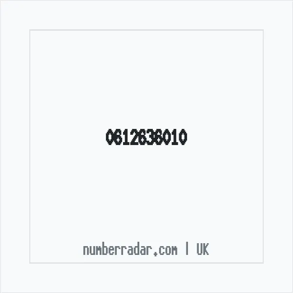 Reverse number check for +44 612636010 — who called me?