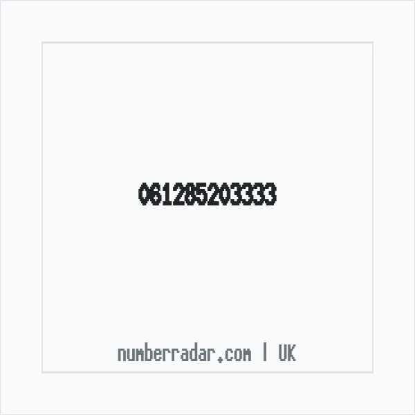 Reverse number check for +44 (6128) 520-333 — who called me?