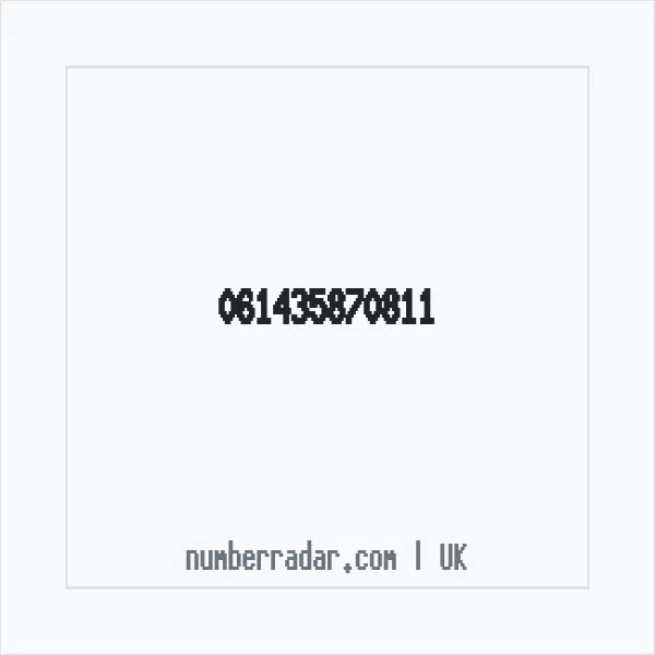 Reverse number check for +44 (6143) 587-081 — who called me?