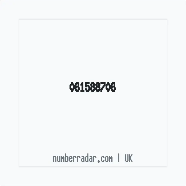 Reverse number check for +44 61588706 — who called me?