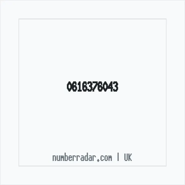 Reverse number check for +44 616376043 — who called me?