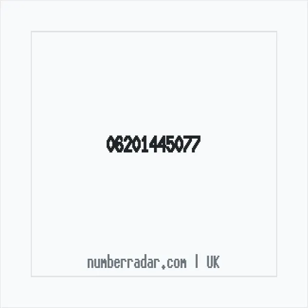 Reverse number check for +44 (6201) 445-077 — who called me?
