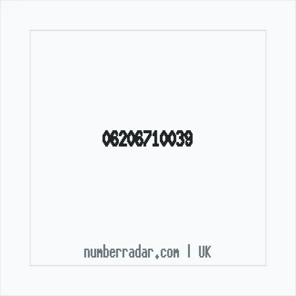 Reverse number check for +44 (6206) 710-039 — who called me?