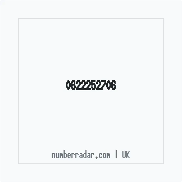 Reverse number check for +44 622252706 — who called me?