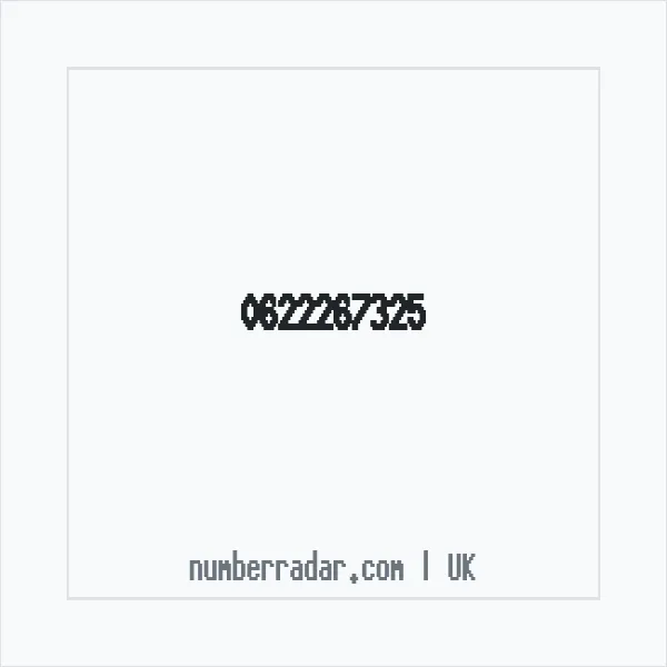Reverse number check for +44 622267325 — who called me?