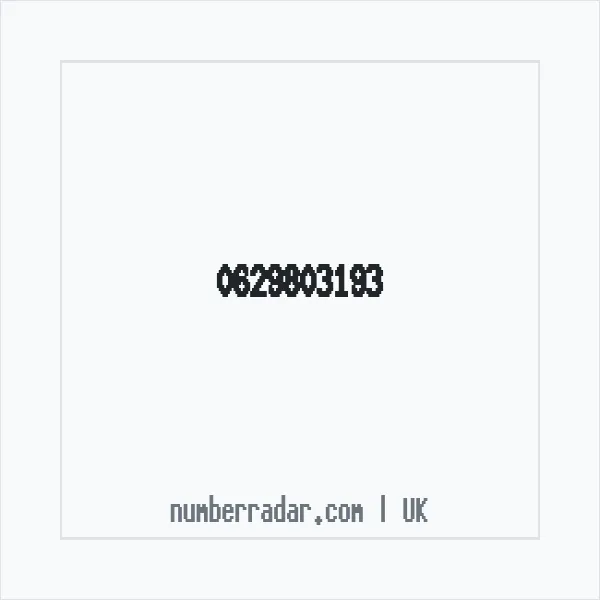 Reverse number check for +44 629803193 — who called me?