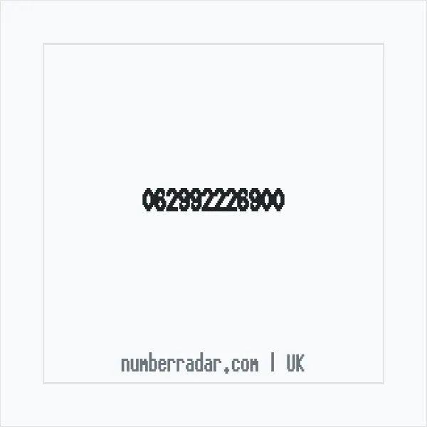Reverse number check for +44 (6299) 222-690 — who called me?