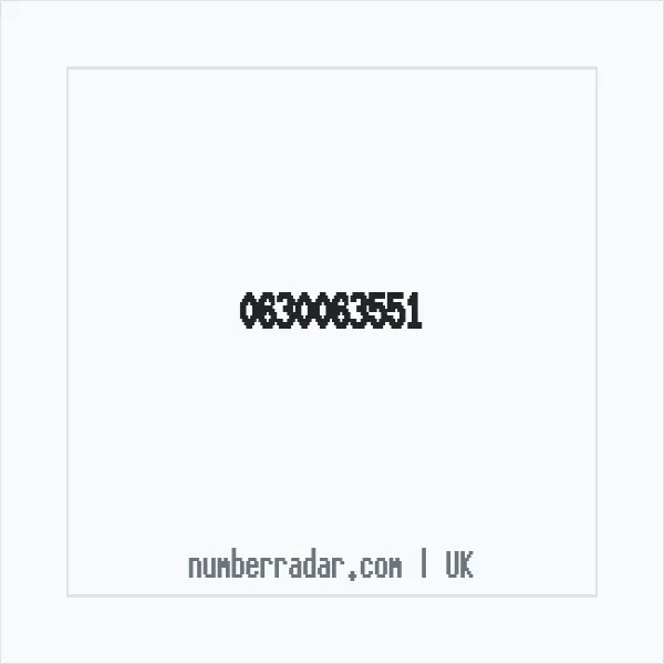 Reverse number check for +44 630063551 — who called me?