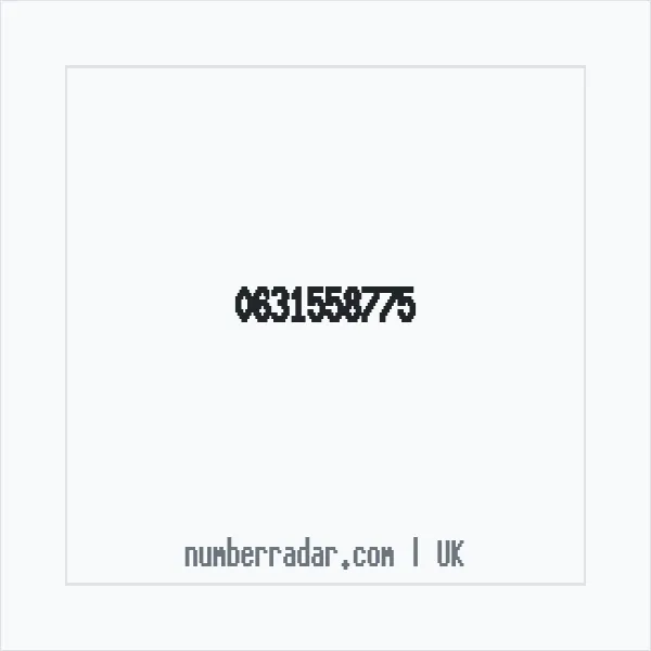 Reverse number check for +44 631558775 — who called me?