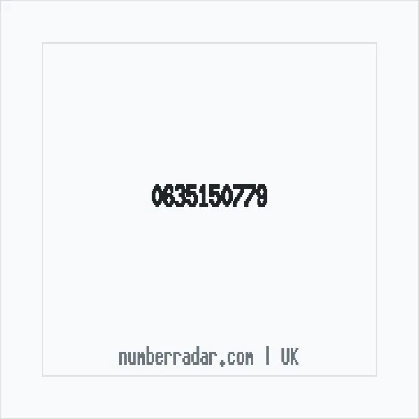 Reverse number check for +44 635150779 — who called me?