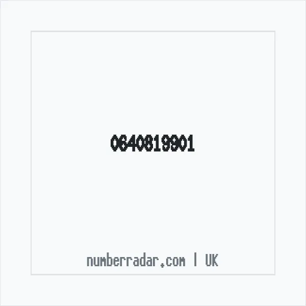 Reverse number check for +44 640819901 — who called me?