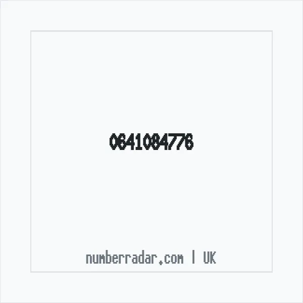 Reverse number check for +44 641084776 — who called me?