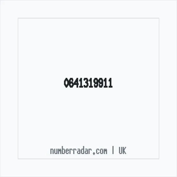 Reverse number check for +44 641319911 — who called me?
