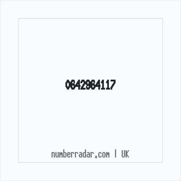 Reverse number check for +44 642964117 — who called me?